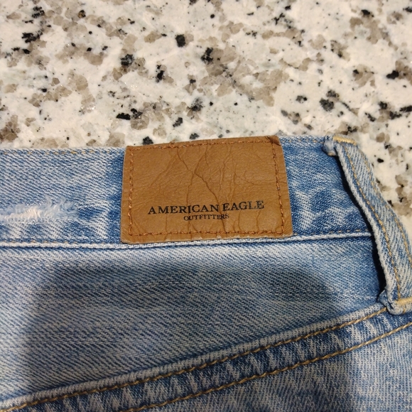 American Eagle Women's Hi Rise Festival Midi Ripped Shorts - Picture 5 of 7